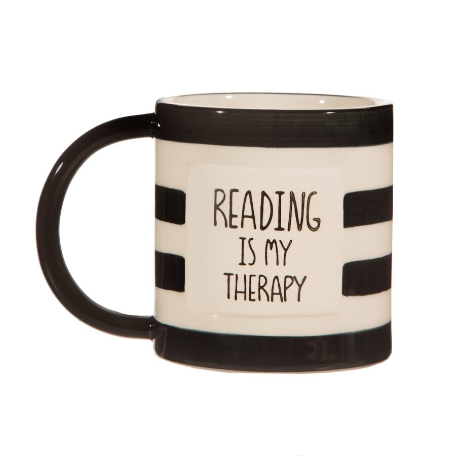 Krūze "Reading is my therapy"